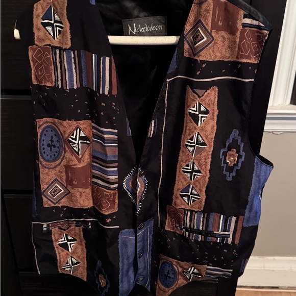 ✨ Stunning Vintage Nickelodeon Silk Men’s Vest - One of a Kind ✨ - Picture 9 of 14